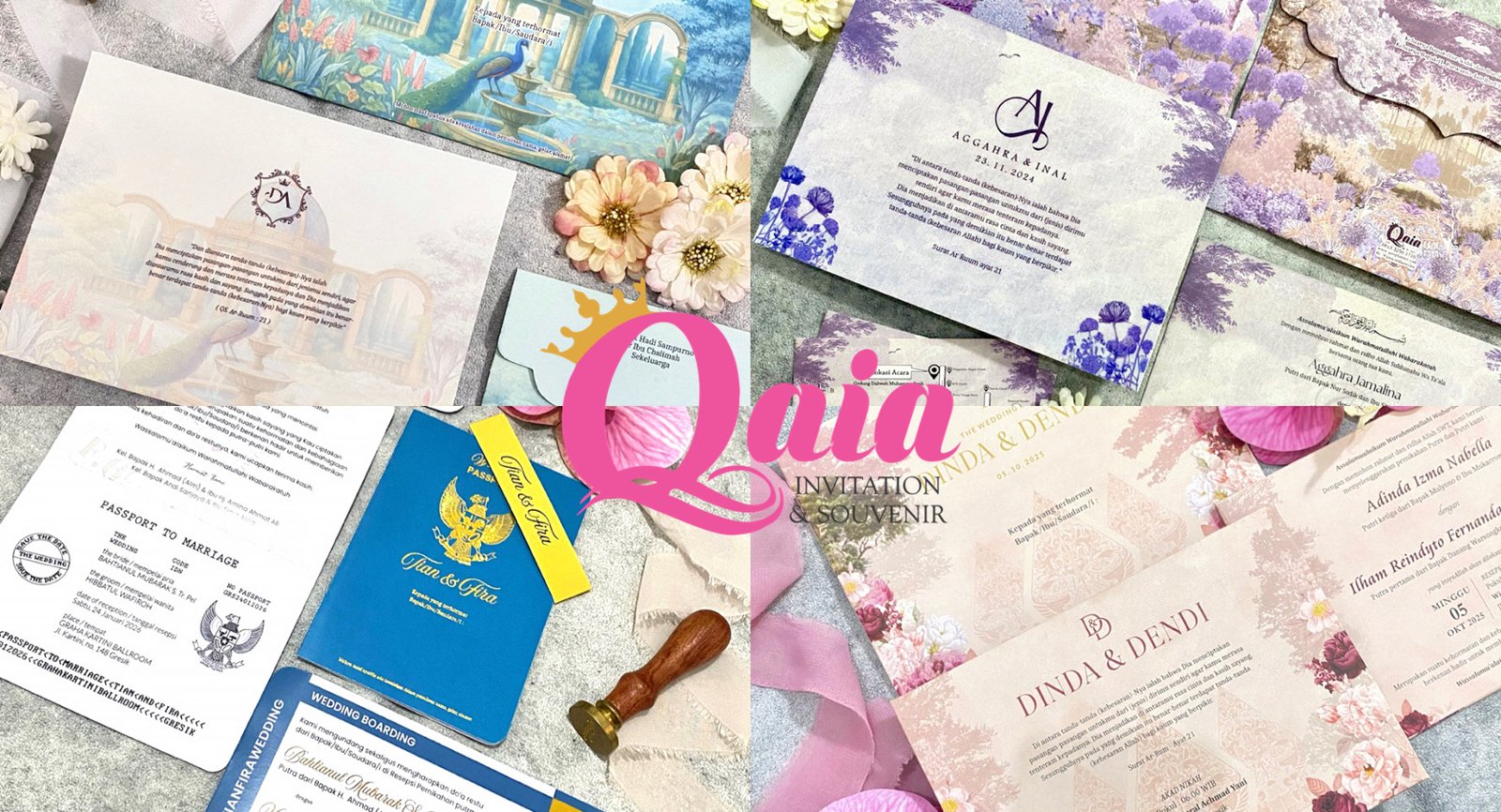 Cari Undangan Pernikahan di Gresik? Kenali QAIA: Vendor Undangan Terpercaya